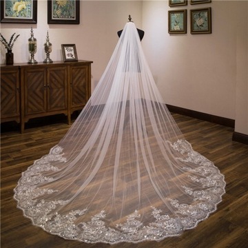 Welon ślubny ww5790 350 cm biały
