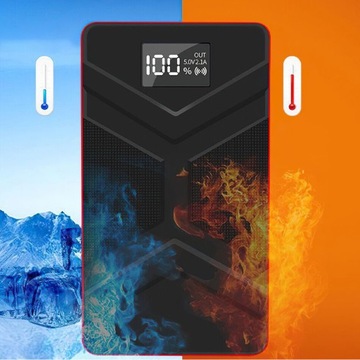 ПУСКОВОЙ БУСТЕР POWERBANK СТАРТЕР СО СВЕТОДИОДНЫМ ФОНАРЬЕМ + ЗАЖИМЫ 6000МАЧ 3В1 USB