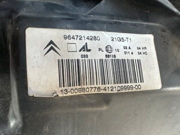 CITROEN C3 I SVĚTLO LEVÝ EVROPA 9647214280