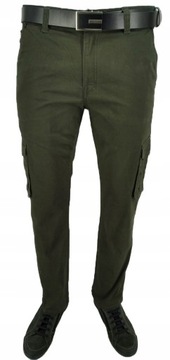 БРЮКИ-КАРГО МУЖСКИЕ, Оливково-зеленые W46. ТАЛИЯ: 112-114 СМ.