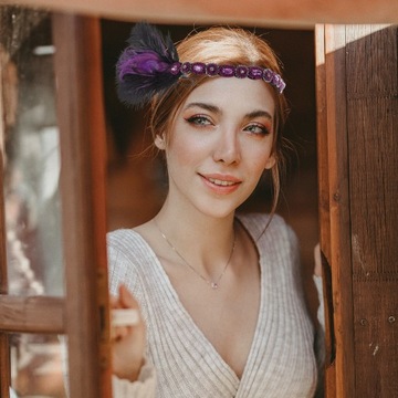 AKCESORIA DO WŁOSÓW ŚLUBNYCH OZDOBA OPASKA NA GŁOWĘ TURBAN PANNY MŁODEJ