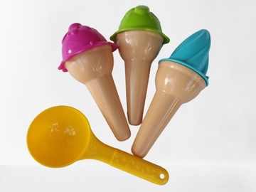 Foremki do piasku LODY piaskownicy + łopatka