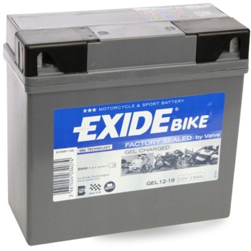 Akumulator do quada 19Ah EXIDE GEL12-19 ATV Do Motocykla Trwały Wytrzymały