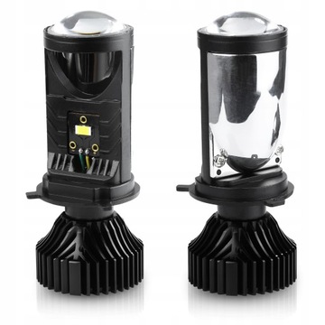 SOCZEWKI PROJEKTORY LAMPY H4 MINI Bi-LED 5500K