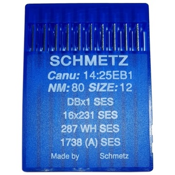 Igły z cienką kolbą Schmetz 16x231 DBx1 SES 80