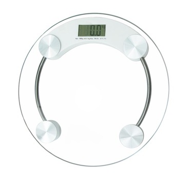 WAGA ŁAZIENKOWA SCALE ELEKTRONICZNA SZKLANA LCD KG SLIM PRECYZYJNA