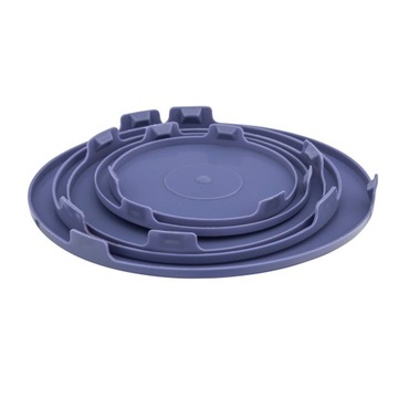 Набор из 5 стеклянных мисок с крышками для хранения салатника Альтом.