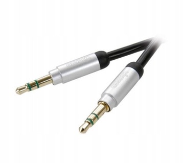 VIVANCO Kabel Audio AUX jack 3,5mm STEREO 0,8m