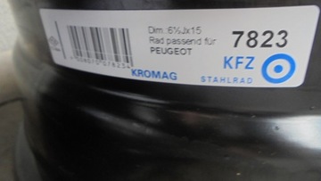 4× DISK OCELOVÝ KFZ 7823 PARTNER 6.5" X 15" 5X108