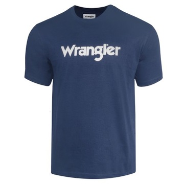 Wrangler Koszulka Męska T-shirt Bawełniana Granatowa Rozmiar M