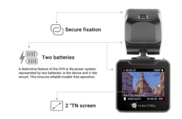 Видеорегистратор Navitel R650 ночного видения FullHD + SMARTBOX