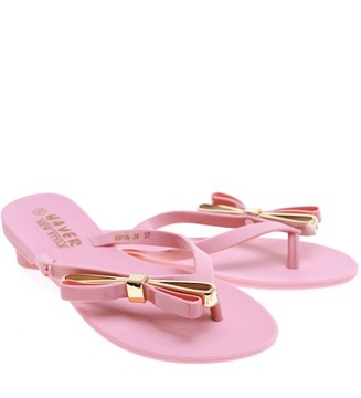 Różowe klapki damskie na plażę Wodoodporne buty na basen 16261 38