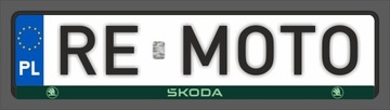 Рамки номерного знака SKODA GELOWE, 2 шт.