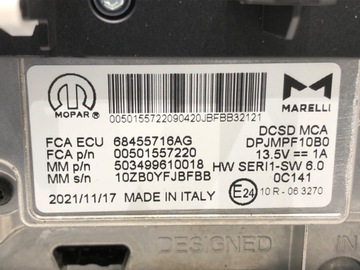 DISPLEJ JEEP COMPASS MP 68455716AG