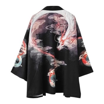 KIMONO MĘSKIE LETNIE SZLAFROK JAPOŃSKIE TRADYCYJNE KARDIGAN JAPOŃSKI WZÓR