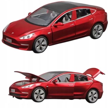 Auto TESLA MODEL3 1:32 metalowe autko ZA3780