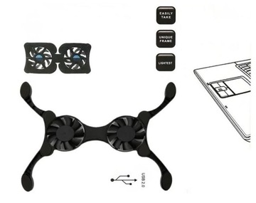 ОХЛАЖДАЮЩАЯ ПОДСТАВКА ДЛЯ НОУТБУКА — СКЛАДНАЯ USB-ВЕНТИЛЯТОРА С КРЫШКОЙ