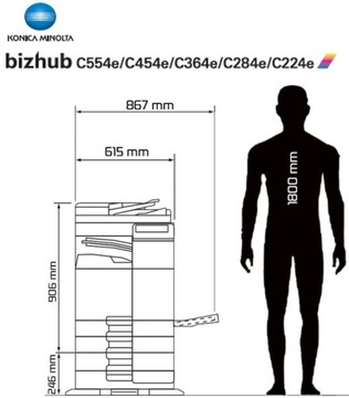 Konica Bizhub C224e, C284e, C364e Гарантия 48 месяцев