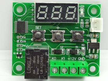 Термостат W1209 12 В пост. тока, датчик -50/+110°C. темп. изд.