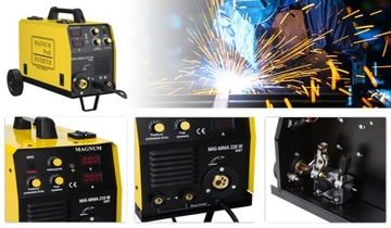 SPAWARKA INWERTOROWA INWERTER MAGNUM MIG 220W MMA ALU 200A 230V IGBT FLUX