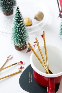 Рождественские ложки, вилки, набор рождественской посуды из нержавеющей стали, Лось, Рождество