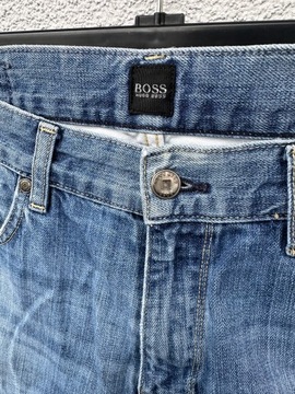 Hugo Boss W33 L32 stylowe błękitne spodnie jeansowe vintage