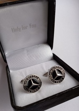 Exciting spinki do mankietów koszuli Mercedes Benz