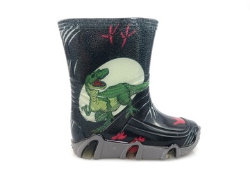 РЕЗИНОВЫЕ БОТИНКИ ДЛЯ МАЛЬЧИКОВ С ДИНОЗАВРОМ 23/24