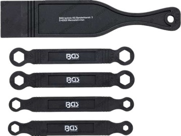 Plastikowe klucze specjalne do samochodu. Komplet. BGS Technic
