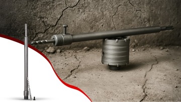 ADAPTER do OTWORNIC PRZEDŁUŻKA 450mm M22x2.0 KORONKI SDS PLUS do BETONU