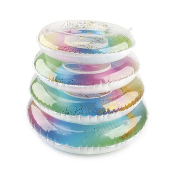 НАДУВНОЕ КОЛЕСО РАДУГА С БЛЕСКАМИ БАССЕЙН