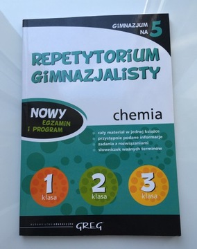Repetytorium gimnazjalisty chemia. Gimnazjum na 5