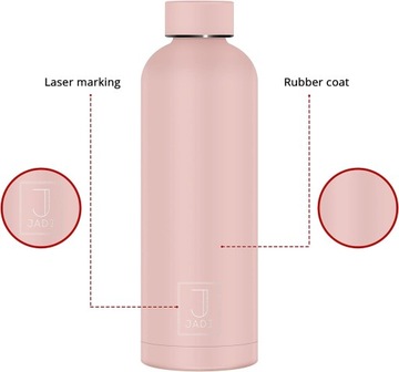 ТЕРМАЛЬНАЯ БУТЫЛКА НЕРЖАВЕЮЩАЯ СТАЛЬ РОЗОВАЯ 500 МЛ JADI