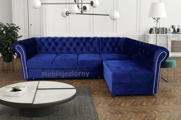 Narożnik chesterfield extra z funkcją spania
