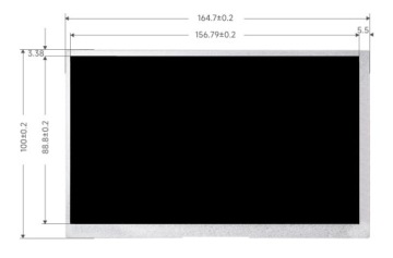 7-дюймовый DVI 1024x600 IPS дисплей для Raspberry Pi Pico