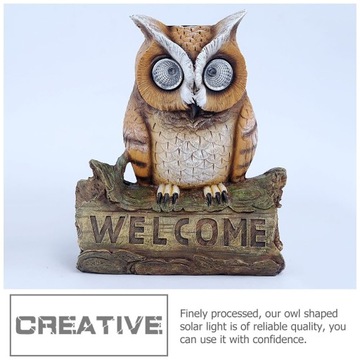 ZABAWKI ZEWNĘTRZNE ŚWIATŁA SOWA ŚWIATŁA KRAJOBRAZOWE