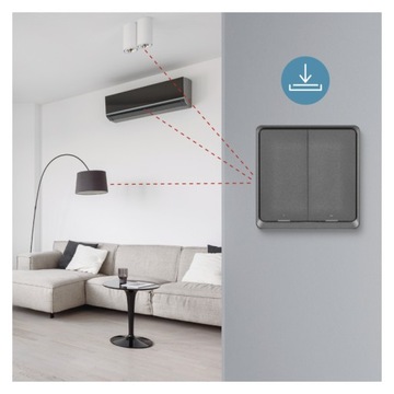 Интеллектуальный переключатель сцен EMOS IP-2002ZB, ZigBee 3.0, двухкнопочный