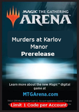 MtG: Kod MTG Arena (MKM) prerelease