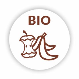 NAKLEJKA BIO Na kosze Segregacja 9 cm
