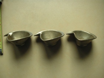 SECESJA - popielniczka na cygara mosiężna duża.