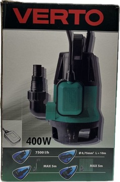 Pompa zatapialna Verto 400 W 7500 l/h @KAC