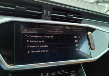 Audi A7 C8 Sportback 3.0 55 TFSI 340KM 2018 Audi A7 Sportback Matrix Fotele konturowe Pneumatyka Radary ACC Virtual Do, zdjęcie 24