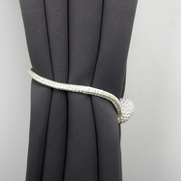 ПРЯЖКА ДЛЯ ШТОР ШТОР С БЕЛЫМ ЖЕМЧУГОМ