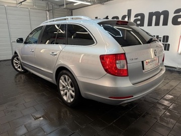 Skoda Superb II Sedan 2.0 TDI CR DPF 140KM 2013 Skoda Superb duze rodzinne kombi w 4x4 z automatyczna skrzynia dsg w bogat, zdjęcie 12