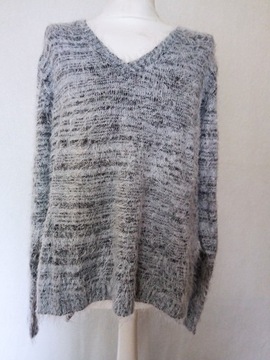 Szary sweter damski mohair r 46