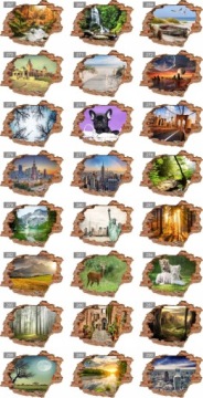 ЖИВОТНЫЕ Собаки Кошки Выбор 3D наклеек на стену