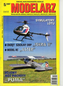 Modelarz 5/2007 Caudron C.635, BWP Puma, kutry torpedowe Dark B/W