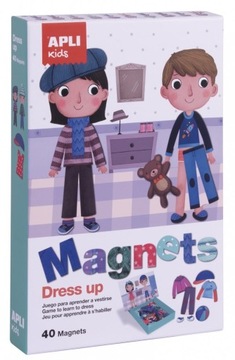 Magnetyczna Układanka Apli Kids - Ubieranki Chłopiec Dziewczynka