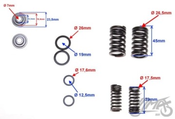 SPRĘŻYNA ZAWOROWA SILNIK 156FMI KPL
