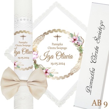 КРЕЩЕННАЯ СВЕЧА КОРОБКА ДЛЯ ОДЕЖДЫ ДЛЯ КРЕЩЕНИЯ